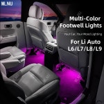 Li Auto Lixiang L9/L7/L6 2022-2025 Footwell 주변 조명 키트 22 색상 모드 사운드 활성화 직접 교체 설치 : 넘버원트러스트마켓