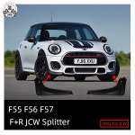 [호환] 새로운 PC 소재 전면 및 후면 스플리터 미니 쿠퍼 F55 F56 F57 JCW 전용 없음 : 하마마켓스