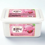 조안나 딸기맛 아이스크림 5L 2개 대용량 업소용 : 쇼핑사거리