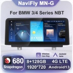 NaviFly 10.25 인치 KSW SD680 1920720 안드로이드 네비게이션 차량용 비디오 플레이어 BMW 3 4 시리즈 F30 F31 F34 F32 F33 F36 NBT... 