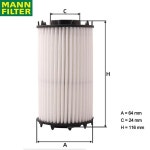 MANN FILTER HU7049/1Z 오일 필터 PORSCHE Cayenne Panamera 9A7 AUDI A8L VW Touareg 상단 여과  06M 198 405 F : seowonglobal04