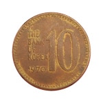 2-362/ 한국주화 특년도 1970년 10원 적동 (십원) /도안모두 살아있음 : 카우리