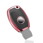 A C E G S 클래스 CLA GL/A/C/E/K/S 키리스 엔트리 스마트카를 스타 시한 소프트 T 키 케이스 핑크 for Mercedes A Bla : 리치리치 트레이드