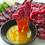 [출시기념] 프로모션가 암소 한우 육회 뭉티기 육사시미 당일도축 : 다우한우