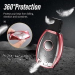 A C E G S 클래스 CLA GL/A/C/E/K/S 키리스 엔트리 스마트카를 스타 시한 소프트 T 키 케이스 핑크 for Mercedes A Bla : 리치리치 트레이드