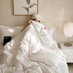 [웨딩 패키지] 스완 120수 사틴면 호텔 침구세트 펄 화이트, 신혼침구, 혼수이불, 호텔베딩 : 엘레나하임