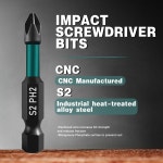 저장 케이스가 장착된 METOY 13PCS 임팩트 드라이버 비트 세트 - S2 스틸 고경 : 자연을다담은