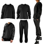 남자 땀복 셋트 여자 다이어트 복싱 세트 빅사이즈 상의 하의 : 위드태우