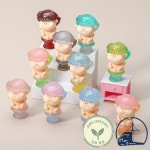 한세트/10pcs  수지 인형매력 DIY 재료 테이블 홈 장식 액세서리 작은 유행 장난감 블라인드 박스 가방 선물 J6028 : 이노브라이프