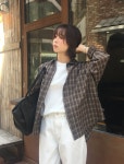 Ourin 아워인 25FW 무드 체크 셔츠 (2color) : 샌드 - Sand