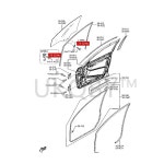 [호환] 자동차 문짝 유리 클립 고정 브래킷, GJ6A58512, Ma zd a 6 성급 Cheng Ruiyi : 두.아르