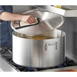 소로 에센셜 - 60 qt. 중간 무게의 스트레이트 사이드 알루미늄 소스 냄비 4mm 두께 - 끓이기 위한 다용도 요리 소스 냄비 수프 냄비 육수 쿡웨어... 