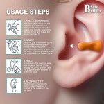 SAFEBUILDER SNR 38dB 이어플러그 디스펜서에 500pcs 폼 이어플러그가 장착되어 있어 작업자 청력 보호를 위한 부드러운 일회용 NRR 32... 