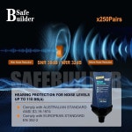 SAFEBUILDER SNR 38dB 이어플러그 디스펜서에 500pcs 폼 이어플러그가 장착되어 있어 작업자 청력 보호를 위한 부드러운 일회용 NRR 32... 