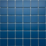 48x48 아쿠아 블루 무광 모자이크 수영장 사우나 목욕탕 욕실 욕조 타일 MJ-115 : 일우바스1991