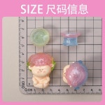 한세트/10pcs  수지 인형매력 DIY 재료 테이블 홈 장식 액세서리 작은 유행 장난감 블라인드 박스 가방 선물 J6028 : 이노브라이프