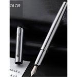 딥펜 만년필 럭셔리 영웅 잉크 흑룡린(+12) 검은 set 반짝이는 소가죽 도장 부드럽게 밝다 레아블랙 0 38mm : 우주9