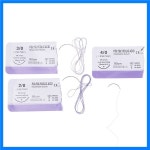 흡수성 봉합 실 반려견 특정 PGA 90cm 바늘 2-0 3-0 4-0 교육 데모 연습 사용 : suansuan9