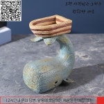 고래 조각 휴일 선물 복고풍 스타일 정자 항해 장식 입구 TV 캐비닛 데스크탑 거실 : 홈리프유통