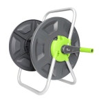 정원용 물 호스 릴 카트, 65-100피트 5/8인치, 벽걸이 정원 편리한 보관 및 급수를 위한 휴대용 홀더 Green : 호야코너