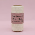 [실] 0.8mm 플랫 왁스실 250m 40색 낱개 매듭공예 마이크로 마크라메 : 디어드리머