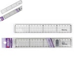 구햐 방안자 20cm 두께 2.4mm 1개입 투명자 곧은자 센티미터자 센티미터방안자 : 9HA상점