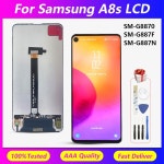 삼성 갤럭시 A8S 스크린 어셈블리, SM-G8870, SM-G887N 디스플레이 LCD 내부 및 외부 : 런더록