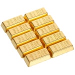 인형의 집 작은 집 장식용 제로데코 미니 시뮬레이션 골드바 모델 10개 세트 : 자자글로벌