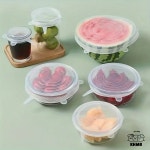 실리콘 뚜껑 신선도 유지 커버 원형 사각형 밀폐 용기 남은 음식 냉장고 플라스틱 랩 몰드 : 만물 연구소