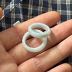 천연석 천연 원석 미얀마 비취 옥반지 혼주 한복 쌍 가락지 반지 : 유어로