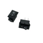 미니 로커 스위치10 개/몫 블랙 2 핀 보트 스위치 전원 구리 피트 14.5X10mm 3A/250V KCD1-11 ON/OFF : 청우상사