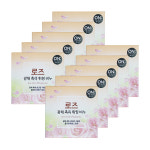 엘지 온더바디 플라워 로즈 광채 촉촉 휘핑 비누 90g 10개 세안 : 더진스토어