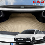 더뉴 아이오닉6 리노 가죽 트렁크매트 차박 트렁크 보호 용품 : 카토피아 Cartopia