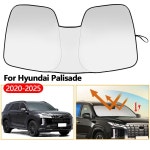 [호환] 자동차 앞 유리 차양 커버 창 바이저 현대 palisade 2020 -2025 용 인테리어 UV 보호 : Atmere