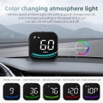 AD G4 GPS 스마트 게이지 헤드 업 디스플레이 LED 자동 속도계 알람 알림 KMH 나침반 모든 차량용 액세서리 : The  베스트