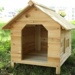 DIY 중대형견 실내외 원목 하우스 : 에스에이치몰24