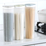 파스타보관용기 원통형 국수 소분용기 시리얼 견과류통 28.5cm : 또와여샵