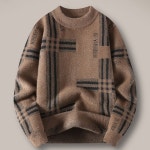 남자니트 남자스웨터 빅사이즈 풀오버 케이블 터들넥 : 하늘집