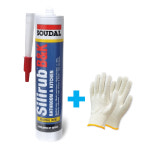 SOUDAL 수달 올인원 실리콘 실리럽 바쓰엔키친 Silirub B&K 낱개 + 면장갑350g 낱개 : JN케미칼