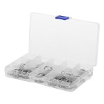 C자형 구멍 패스너 용 150 Pcs 고정 링 방수포 스플리터로드 샤프트 액세서리 스냅 M : 바이셀세븐티나인