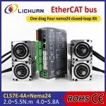 DC24V50V 4/45/5/58A 2/23/28/45/48/55Nm 1000PPR 2상 Nema24 4축 DC 폐쇄 루프 스테퍼 모터 드라이버 컨트롤러 키트 : 20-ssparts-b
