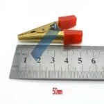 10pcs 5 cm 두께 순수 구리 악어 배터리 충전 클립 실험 테스트 5Red + 5Black : 태극상사