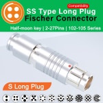 호환되는 FISHER LONG PLUG 102 103 1031 104 105 시리즈 유형 27핀 방수 IP 68 푸시 자동 래칭 커넥터 : 지엠피