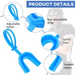 TOODOO 6개 스트랩이 가드 가드 축구 부드러운 마우스 없음 브레이스 복싱 라크로스 스트랩 스포츠 가드 농구 달린 청소년 레슬링용 하키... 