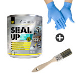 씰업 하이드로 스탑 방수제 화이바 바르는 방수 옥상 바닥 보수 틈새 균열 투명, 1L, 1개 : 09PLAY