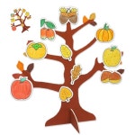이햐 주렁주렁 가을열매 나무 5인용 유아만들기용품 유치원교구 어린이집미술용품 : 2HA상점