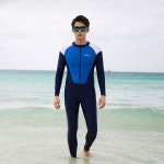 남자 전신 수영복 스윔 팬츠 실내 체형 커버 래쉬 가드 긴팔 다이빙 레드판다몰 해변 수영장 온천 서핑 : 레드판다몰