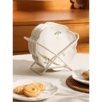 꽃모양 앞접시세트 6P 반찬 디저트 케이크접시 토골접시(1개입) : 우무5