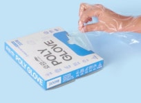 효랑 폴리글러브 일회용 위생잡갑 200매 x 3개 간병 실험 의료 요리 청소 야외활동 : 신영메딕스
