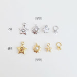 [A0164] 큐빅 별 진주 태양 펜던트 쥬얼리 목걸이 만들기 포인트 참 [4종] : 루아앤로니